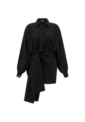 Catalina D'anglade contrast-stitching bow dress - Black