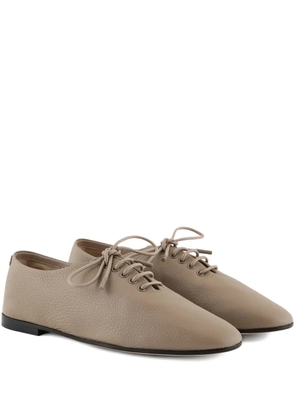 Giorgio Armani textured lace-up shoes - Neutrals