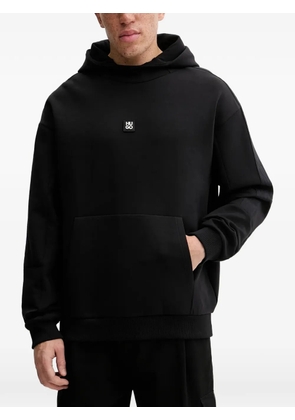 HUGO Danovohood logo-detail hoodie - Black