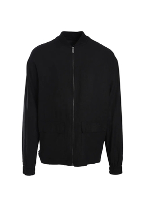 Gaelle strap-detail bomber jacket - Black
