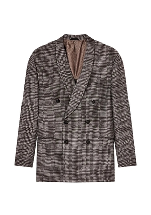 Giorgio Armani double-breasted coat - Brown