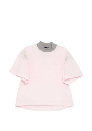 Kolor logo-embroidered T-shirt - Pink