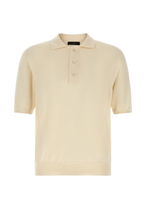 Zanone knit button polo shirt - Neutrals
