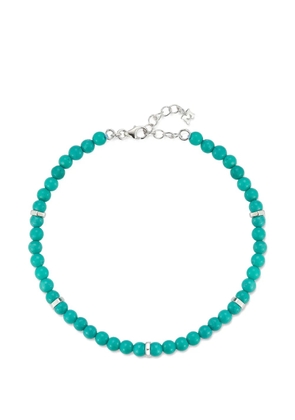 Mateo Hex Nut turquoise bracelet - Silver