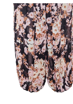 Cara Cara Jenna floral-print trousers - Black