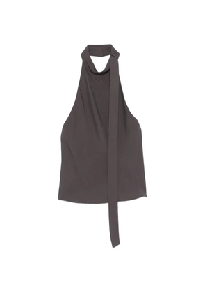 Alysi halterneck sleeveless top - Grey