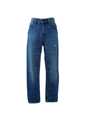 SANDRO charm-embellished jeans - Blue