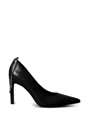 Calvin Klein chain-embellished pointed-toe pumps - Black