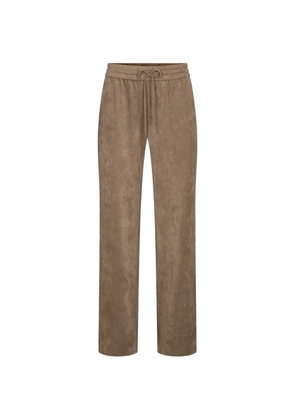 Juvia drawstring velour track pants - Brown