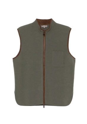 N.Peal Shaftsbury zipped vest - Green