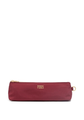 Bimba y Lola small logo-lettering makeup bag - Red