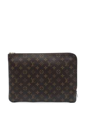 Louis Vuitton Pre-Owned 2017 Monogram Etui Voyage MM clutch bag - Brown