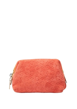 Celine Pre-Owned 2000 C Macadam Suede pouch - Orange