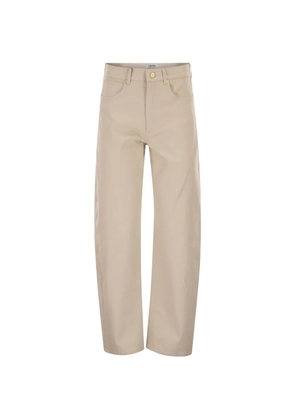 'S Max Mara five-pocket barrel trousers - Neutrals