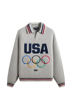 KITH Team USA rugby olympics graphic sweater - Grey
