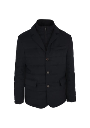 Corneliani Outdoor button-up padded jacket - Blue
