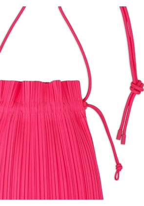 Pleats Please Issey Miyake drawstring cross body bag - Pink