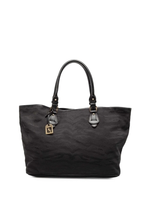 Fendi Pre-Owned 2010-2025 Canvas Tiger Print tote bag - Black
