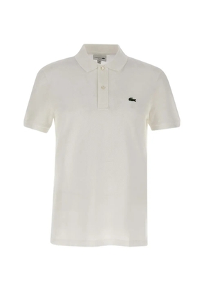 Lacoste buttoned logo polo shirt - Neutrals