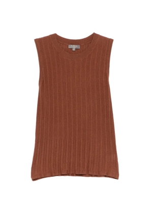 N.Peal ribbed tank top - Brown