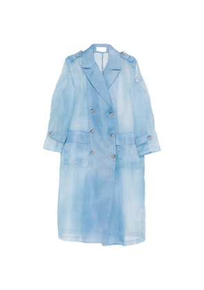 ERMANNO FIRENZE double-breasted trench coat - Blue