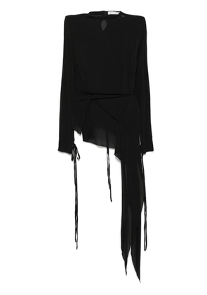 Christopher Esber Inverted swept T-shirt - Black
