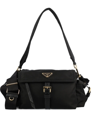 Prada medium Explore buckle-fastening flap shoulder bag - Black