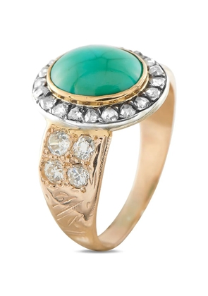 LB Exclusive turquoise diamond ring - Gold