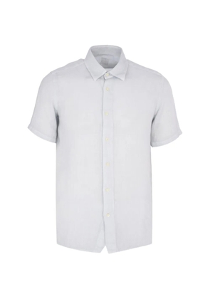 120% Lino contemporary fit shirt - Blue