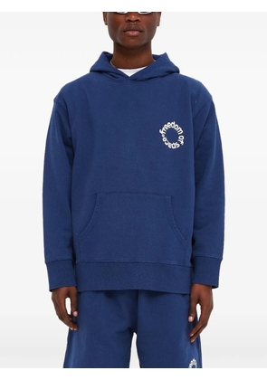 FREEDOM OF SPACE logo hoodie - Blue