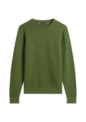 Tommy Hilfiger textured crewneck jumper - Green