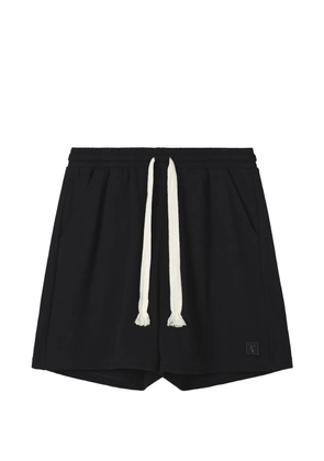 FIVE CM drawstring-detail cotton shorts - Black