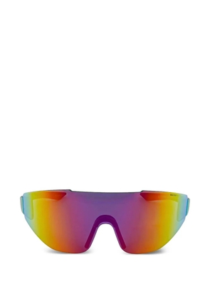 Nike biker-frame mirrored sunglasses - Blue