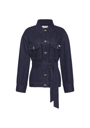 Calvin Klein belted button-fastening jacket - Blue