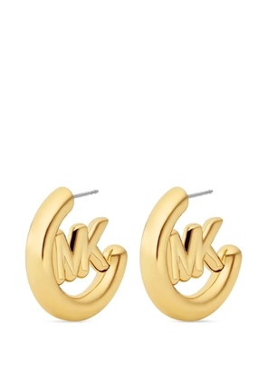 Michael Kors logo-hoop earrings - Gold