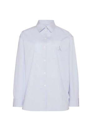Calvin Klein chest-pocket logo-detail shirt - Blue