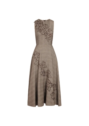 Oscar de la Renta ivy threadwork cutout dress - Neutrals