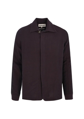 Marané concealed-fastening shirt jacket - Brown