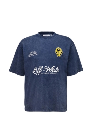 Off-White logo-print T-shirt - Blue