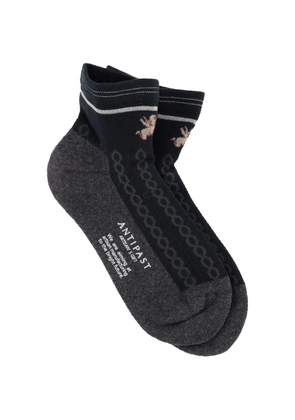 Antipast knitted patterned socks - Grey