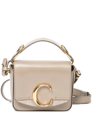 Chloé Pre-Owned C leather crossbody bag - Neutrals