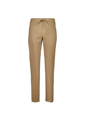 120% Lino drawstring linen trousers - Neutrals