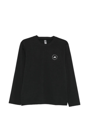 adidas by Stella McCartney logo-print long-sleeve T-shirt - Black