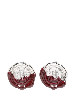 Jean Paul Gaultier logo-detail earrings - Silver