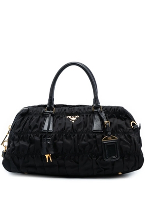 Prada Pre-Owned 2000-2025 Tessuto Gaufre satchel - Black