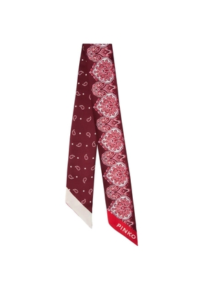 PINKO paisley-print scarf - Red