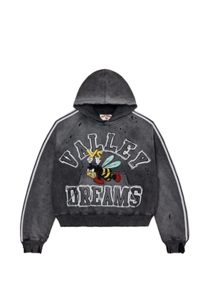 VALE FOREVER graphic-print hoodie - Grey