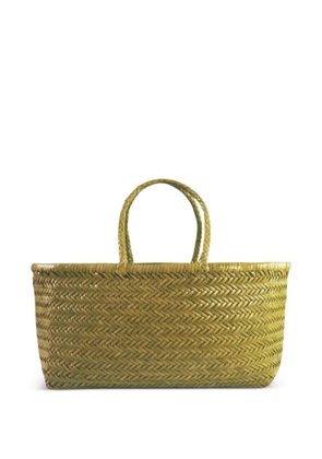 DRAGON DIFFUSION small Triple Jump woven-design tote bag - Green