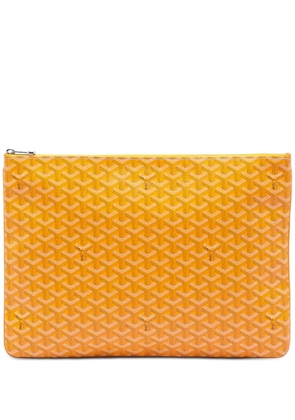 Goyard Pre-Owned 2018 Goyardine Senat GM clutch bag - Yellow