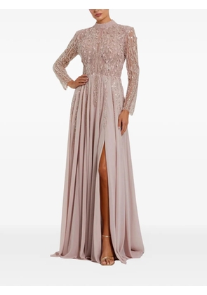 Mac Duggal mock-neck maxi dress - Pink